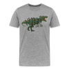 Tree-Rex Dinosaur Christmas Men's Premium T-Shirt - heather gray