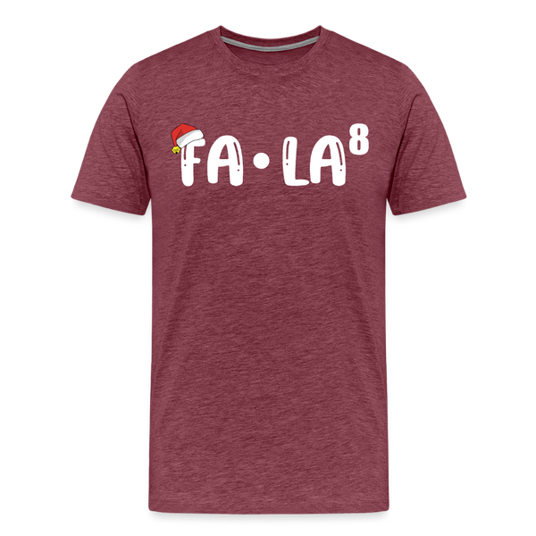 Fa-La Funny Christmas Men's Premium T-Shirt - heather burgundy