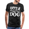 Hot Diggity Dog BBQ Grilling Men's Premium T-Shirt - charcoal grey