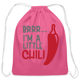 Brrr...I'm a Little Chili Food Pun Cotton Drawstring Bag