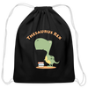 Thesaurus Rex Cotton Drawstring Bag - black