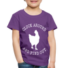 Cluck Around and Find Out Chicken Toddler Premium T-Shirt - purple