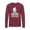 Bigfoot Social Distancing Champion of the World Men's Premium Long Sleeve T-Shirt