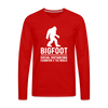 Bigfoot Social Distancing Champion of the World Men's Premium Long Sleeve T-Shirt
