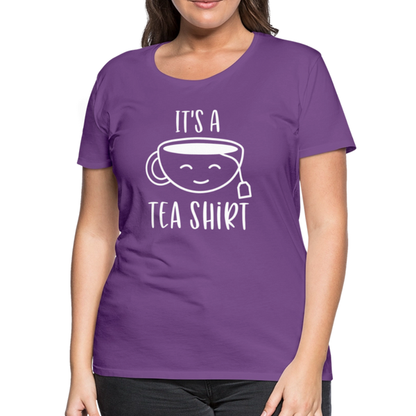It's a Tea Shirt Pun Women’s Premium T-Shirt - purple