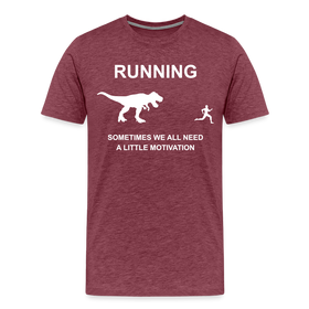 Running Motivation Dinosaur Men's Premium T-Shirt