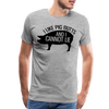 I Like Pig Butts and I Cannot Lie Funny BBQ Men's Premium T-Shirt - heather gray