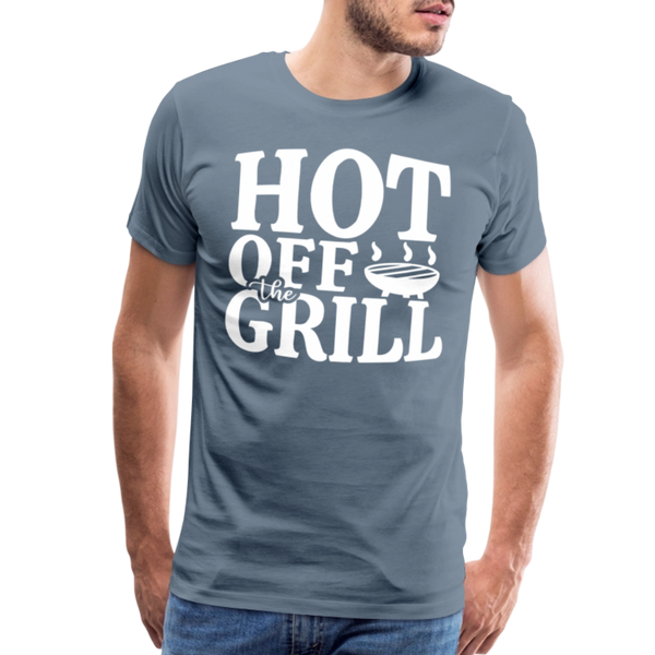 Hot Off The Grill Men's Premium T-Shirt - steel blue