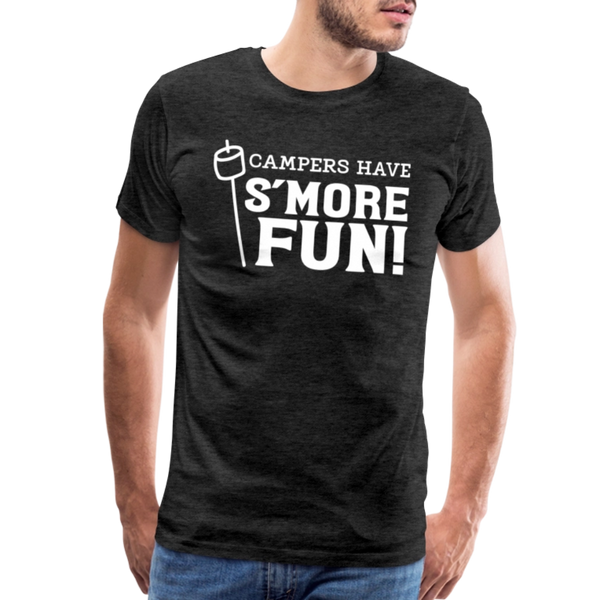Camper's Have S'More Fun! Funny Camping Men's Premium T-Shirt - charcoal grey