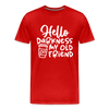 Hello Darkness Funny Coffee Men's Premium T-Shirt