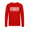 Bad Puns That's How Eye Roll Premium Long Sleeve T-Shirt - red