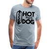 Hot Diggity Dog Funny Grilling Men's Premium T-Shirt - heather ice blue