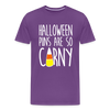 Halloween Puns are so Corny Men's Premium T-Shirt - purple