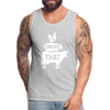 I'd Smoke That Funny BBQ Men's Premium Tank - heather gray