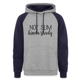 Not Slim Kinda Shady Colorblock Hoodie