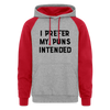 I Prefer my Puns Intended Colorblock Hoodie