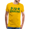 Funny Fit Shaced Drunk St. Patricks Men's Premium T-Shirt - sun yellow