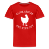 Cluck Around and Find Out Chicken Kids' Premium T-Shirt - red