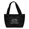 I Thought I like Coffee Turns Out I Like Creamer Lunch Bag - black