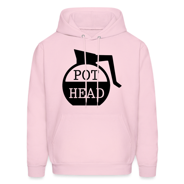 Pot Head Funny Coffee Men's Hoodie - pale pink