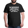Warning May Talk About my Meat Men's Premium T-Shirt