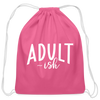 Adult-ish Funny Cotton Drawstring Bag