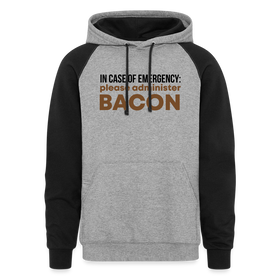 In Case of Emergency Please Administer Bacon Colorblock Hoodie