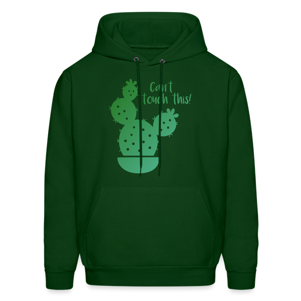 Can't Touch This! Cactus Pun Heavy Blend Adult Hoodie - forest green