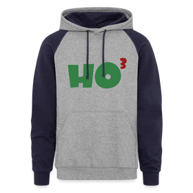 Ho to the Third Power Christmas Unisex Colorblock Hoodie