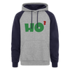 Ho to the Third Power Christmas Unisex Colorblock Hoodie