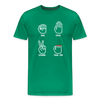 Rock, Paper, Scissors, Table Saw Funny Men's Premium T-Shirt - kelly green