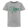 Oh Kale No! Funny Food Pun Kids' Premium T-Shirt - heather gray