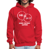 Dad Jokes Where the Magic Happens Funny Men's Hoodie - red