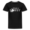 Wild and Rowdy Cowboy Kids' Premium T-Shirt - black