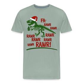 T-Rex Fa Rawr Christmas Dinosaur Men's Premium T-Shirt