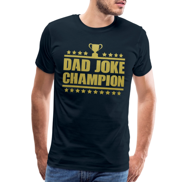 Dad Joke Champion Premium T-Shirt - deep navy