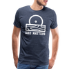 Size Matters Saw Funny Men's Premium T-Shirt - heather blue