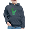 Can't Touch This! Cactus Pun Kids‘ Premium Hoodie - heather denim