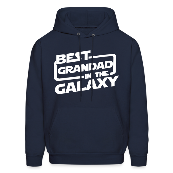 Best Grandad In The Galaxy Gildan Heavy Blend Adult Hoodie - navy