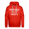 Poop Jokes Aren't my Favorite Kind of Jokes...But They're a Solid #2 Men’s Premium Hoodie - red