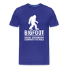 Bigfoot Social Distancing Champion of the World Men's Premium T-Shirt - royal blue