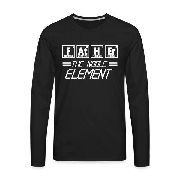 FATHER The Noble Element Periodic Elements Men's Premium Long Sleeve T-Shirt - black