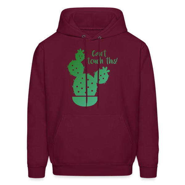 Can't Touch This! Cactus Pun Heavy Blend Adult Hoodie - burgundy