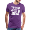 This Guy Rubs His Meat Funny BBQ Men's Premium T-Shirt