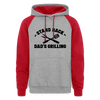 Stand Back Dad's Grilling BBQ Colorblock Hoodie