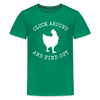 Cluck Around and Find Out Chicken Kids' Premium T-Shirt - kelly green