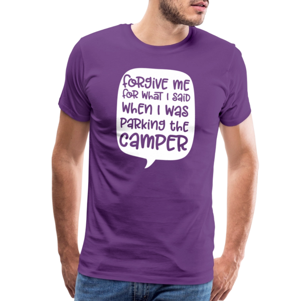 Forgive Me Parking Camper Funny Men's Premium T-Shirt - purple
