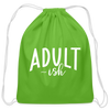 Adult-ish Funny Cotton Drawstring Bag