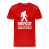 Bigfoot Social Distancing Champion of the World Men's Premium T-Shirt - red