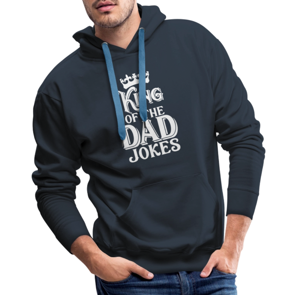 King of the Dad Jokes Men’s Premium Hoodie - navy